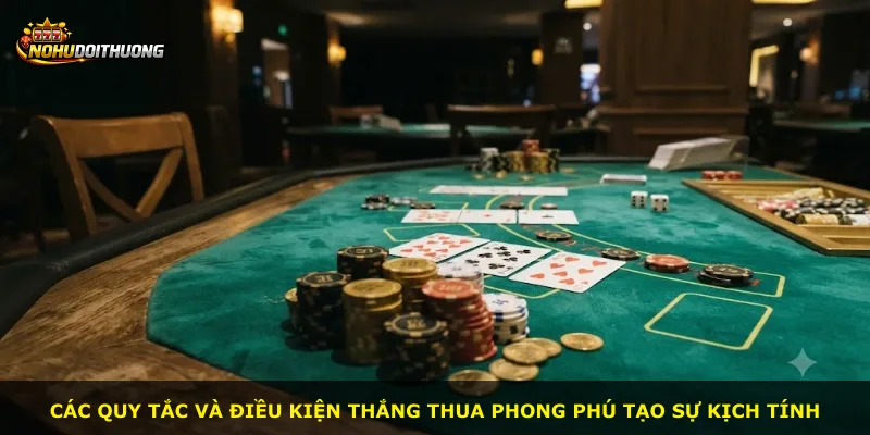 Các quy tắc và điều kiện thắng thua phong phú tạo sự kịch tính